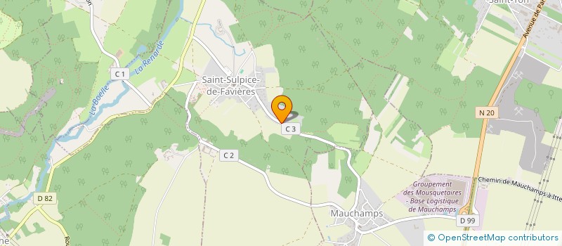 localisation de l'entreprise GLOB' ECO  SAINT-SULPICE-DE-FAVIERES