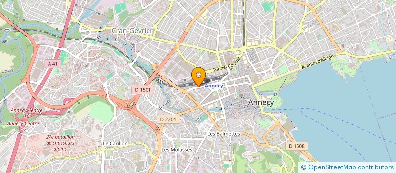 localisation de l'entreprise GLOB'SOLUTIONS à ANNECY