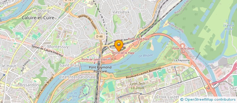 localisation de l'entreprise GLOBACTION  CALUIRE-ET-CUIRE