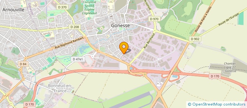 localisation de l'entreprise GLOBAL 2S à GONESSE