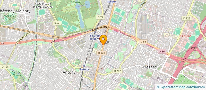 localisation de l'entreprise GLOBAL 3B à ANTONY