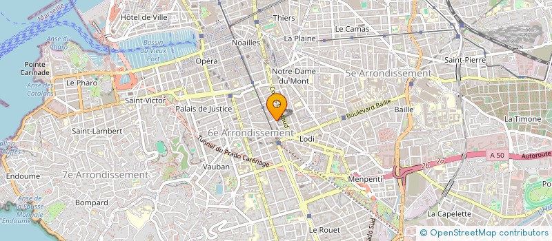 localisation de l'entreprise GLOBAL à MARSEILLE