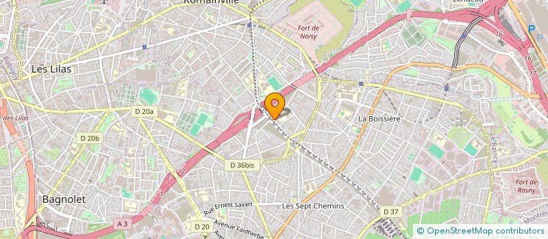 localisation de l'entreprise GLOBAL  ROMAINVILLE