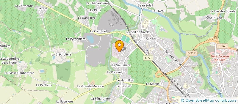 localisation de l'entreprise GLOBAL à GORGES