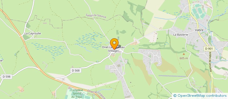 localisation de l'entreprise GLOBAL AGRI à ONET LE CHATEAU
