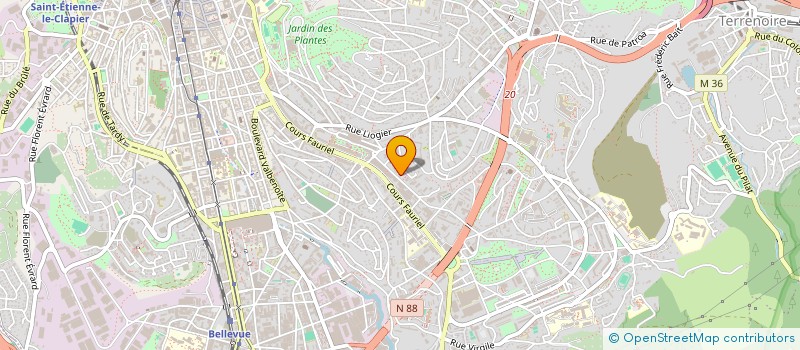 localisation de l'entreprise GLOBAL ANIMATION  SAINT-ETIENNE