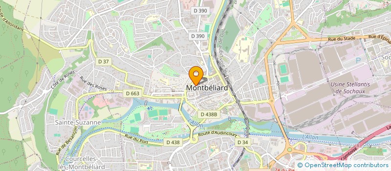 localisation de l'entreprise GLOBAL'ART à MONTBELIARD