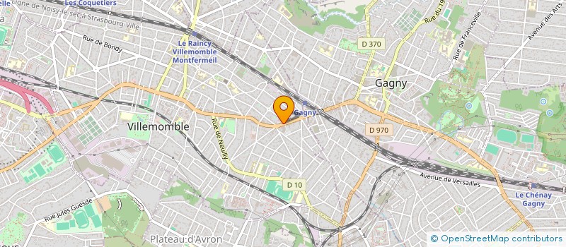 localisation de l'entreprise GLOBAL ASSOCIATION OF ARTISTIC CREATION ( GOAC )  VILLEMOMBLE