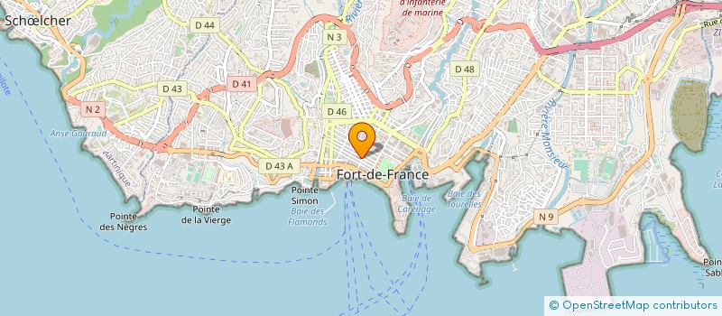 localisation de l'entreprise GLOBAL ASSURANCES CARAIBES à FORT-DE-FRANCE