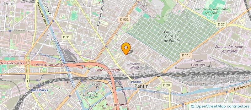 localisation de l'entreprise GLOBAL BAT à PANTIN