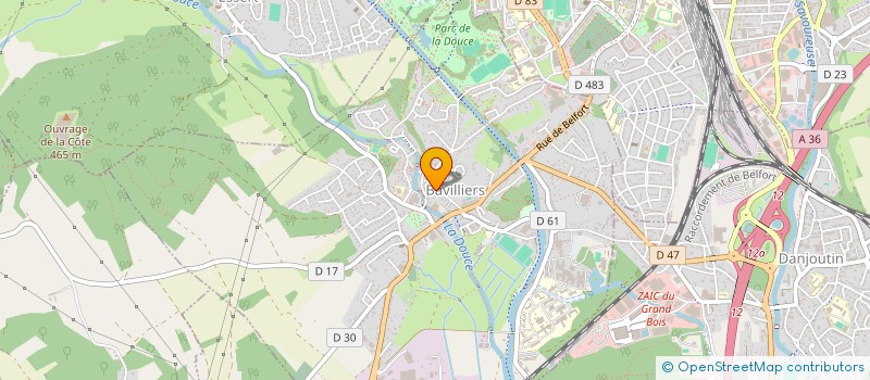 localisation de l'entreprise GLOBAL BAT SYSTEMS à BAVILLIERS