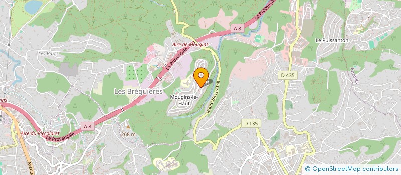 localisation de l'entreprise GLOBAL BATIMENT 06 à MOUGINS
