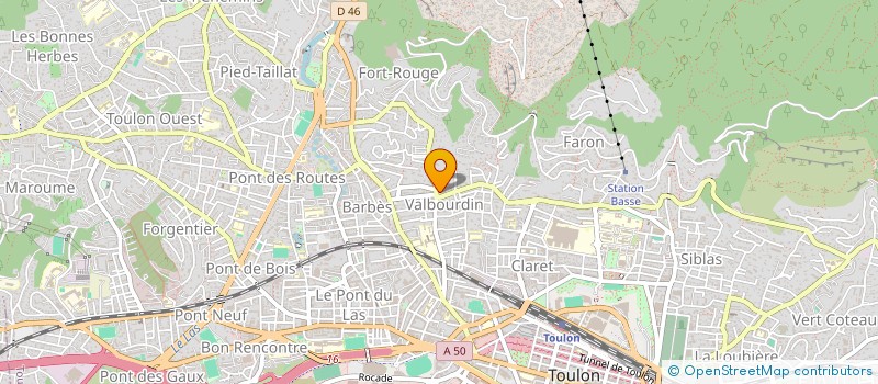 localisation de l'entreprise GLOBAL BATIMENT SERVICES à TOULON