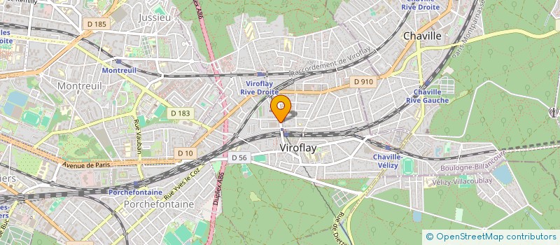 localisation de l'entreprise GLOBAL BATIMENT SERVICES à VIROFLAY