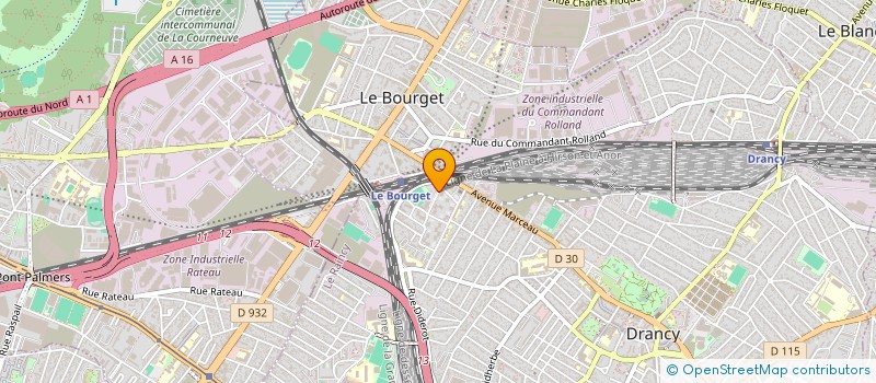 localisation de l'entreprise GLOBAL BTP à DRANCY