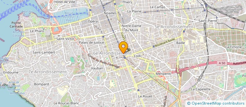localisation de l'entreprise GLOBAL BUSINESS  MARSEILLE 6