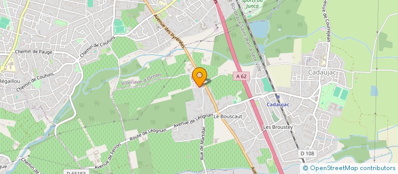 localisation de l'entreprise GLOBAL BUSINESS SERVICES  CADAUJAC