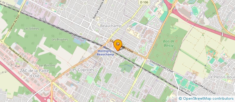 localisation de l'entreprise GLOBAL CAR  BEAUCHAMP