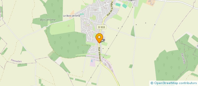 localisation de l'entreprise GLOBAL CARBURANTS  FLESSELLES