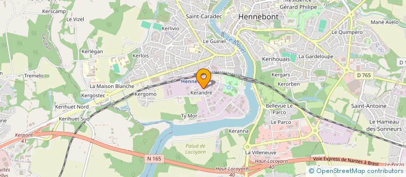 localisation de l'entreprise GLOBAL CARS  HENNEBONT