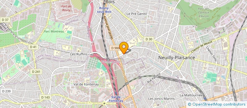 localisation de l'entreprise GLOBAL CLEAN UP SERVICES à ROSNY-SOUS-BOIS