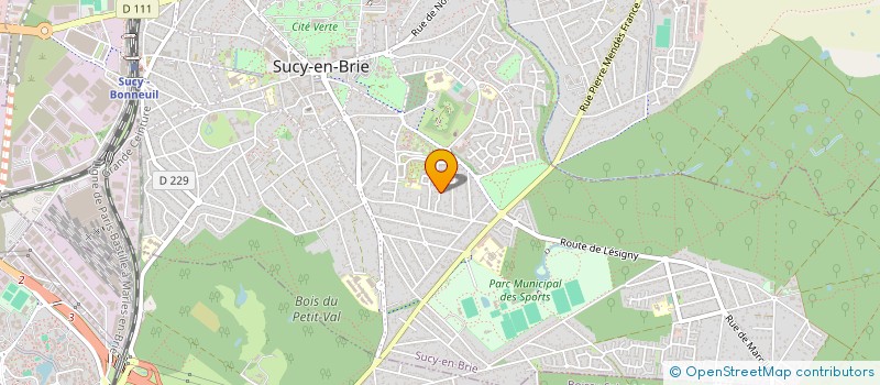 localisation de l'entreprise GLOBAL COMPUTING SYSTEMS  SUCY-EN-BRIE