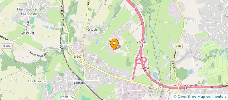 localisation de l'entreprise GLOBAL CONCEPT  LENTILLY