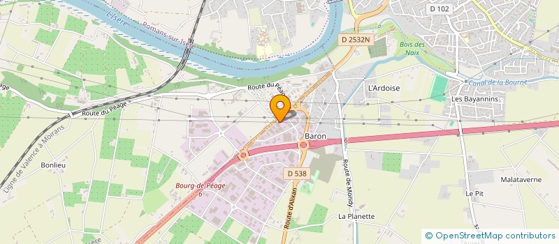 localisation de l'entreprise GLOBAL CONCEPT à BOURG-DE-PEAGE