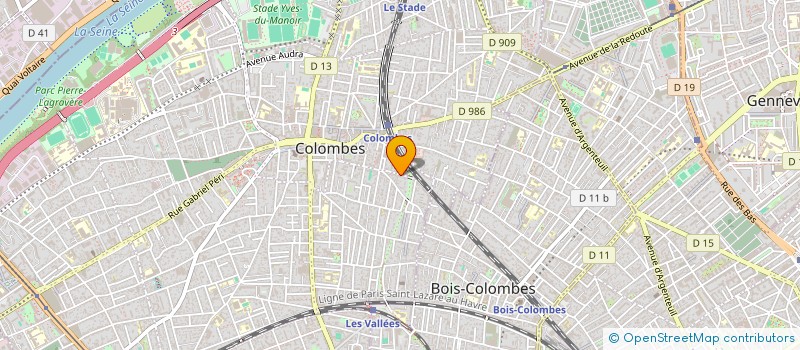 localisation de l'entreprise GLOBAL CONCIERGERIE SERVICES à COLOMBES