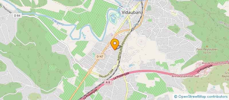 localisation de l'entreprise GLOBAL CONSEIL BATI EXPERTISE  VIDAUBAN