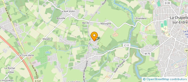 localisation de l'entreprise GLOBAL CONSEIL ET MANAGEMENT  LA CHAPELLE-SUR-ERDRE