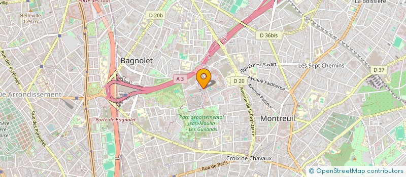 localisation de l'entreprise GLOBAL COURSES à MONTREUIL