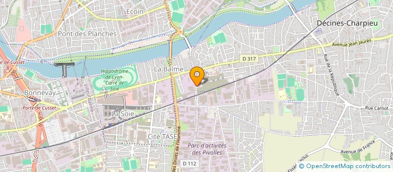 localisation de l'entreprise GLOBAL CRM à DECINES-CHARPIEU