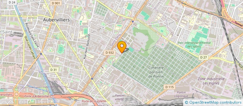 localisation de l'entreprise GLOBAL EIADV  PANTIN