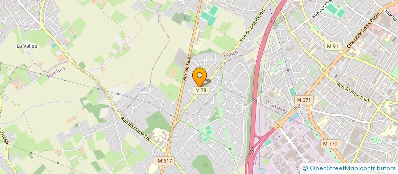 localisation de l'entreprise GLOBAL EKINOX  RONCQ