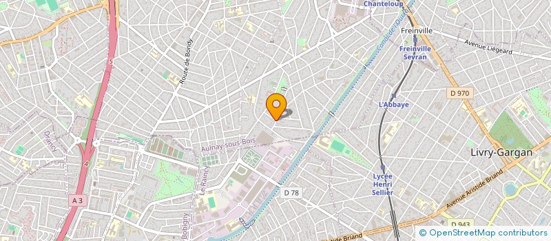 localisation de l'entreprise GLOBAL ELEC à AULNAY-SOUS-BOIS