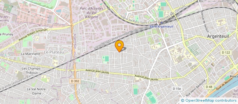 localisation de l'entreprise GLOBAL ELEC à GENNEVILLIERS