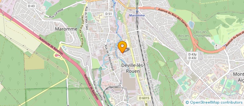localisation de l'entreprise GLOBAL ELECTRIQUE à DEVILLE-LES-ROUEN