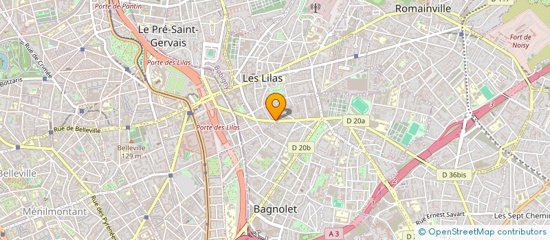 localisation de l'entreprise GLOBAL EMBER à LES LILAS