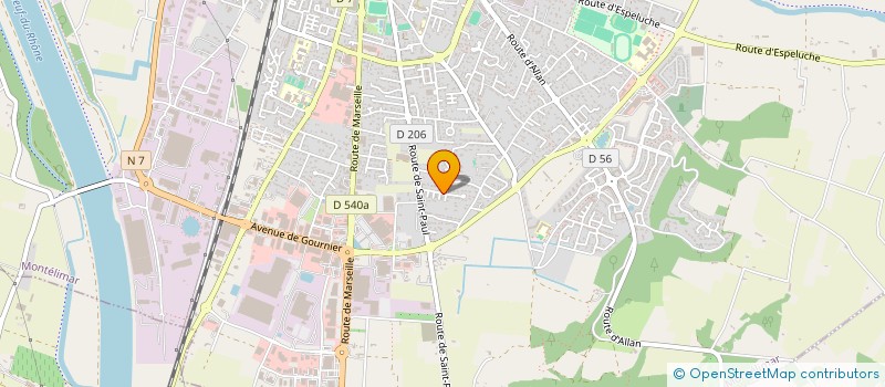 localisation de l'entreprise GLOBAL ENERGY à MONTELIMAR