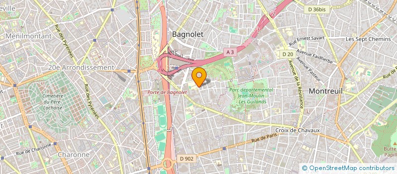 localisation de l'entreprise GLOBAL ENTRPRISE  BAGNOLET