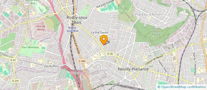 localisation de l'entreprise GLOBAL ENVIRONNEMENT à ROSNY-SOUS-BOIS