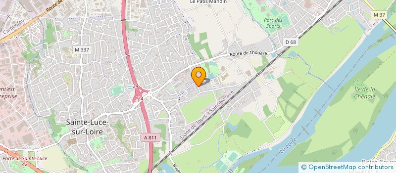 localisation de l'entreprise GLOBAL EQUIPEMENTS à SAINTE-LUCE-SUR-LOIRE