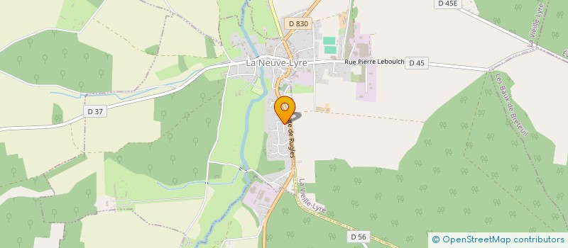 localisation de l'entreprise GLOBAL EXPRES 27 à LA NEUVE-LYRE