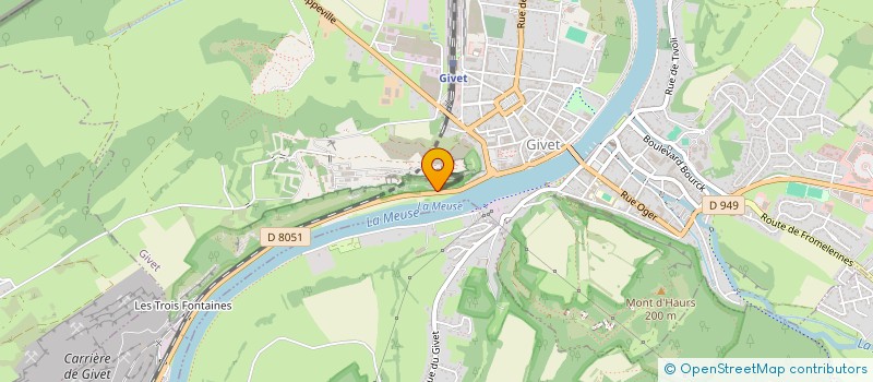 localisation de l'entreprise GLOBAL FACILITIES SERVICE  GIVET