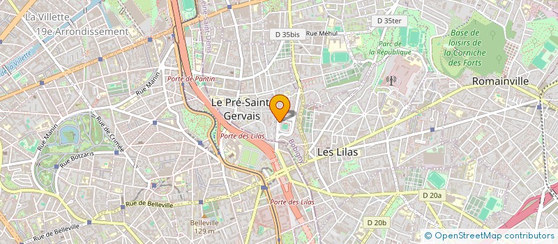 localisation de l'entreprise GLOBAL FIRST CONSULTING.SAS à LE PRE-SAINT-GERVAIS