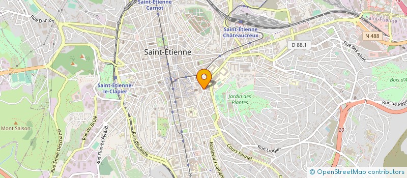 localisation de l'entreprise GLOBAL FIT  SAINT-ETIENNE