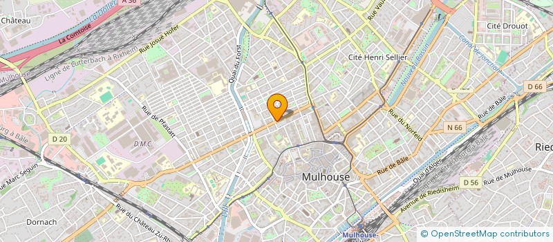 localisation de l'entreprise GLOBAL FIT à MULHOUSE