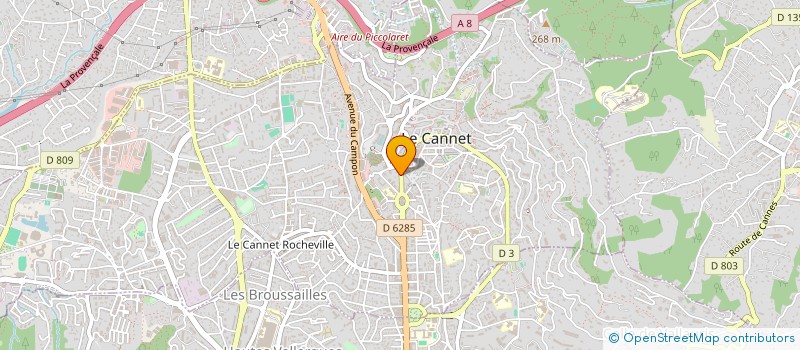 localisation de l'entreprise GLOBAL FORMA à LE CANNET