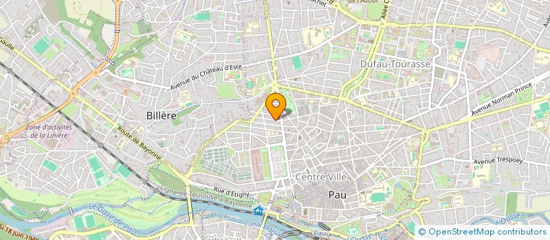 localisation de l'entreprise GLOBAL FORMATIONS à PAU